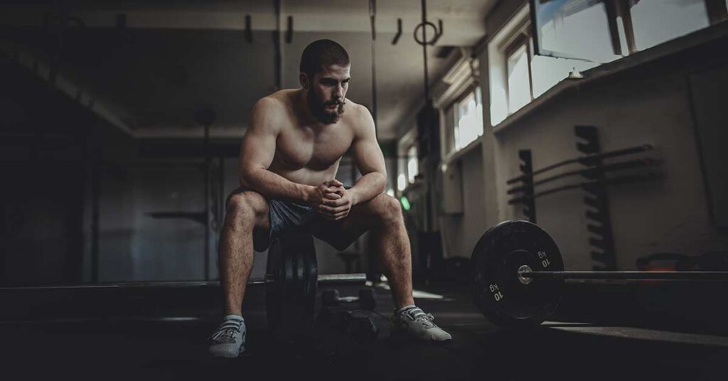 Athlete in Weight Room