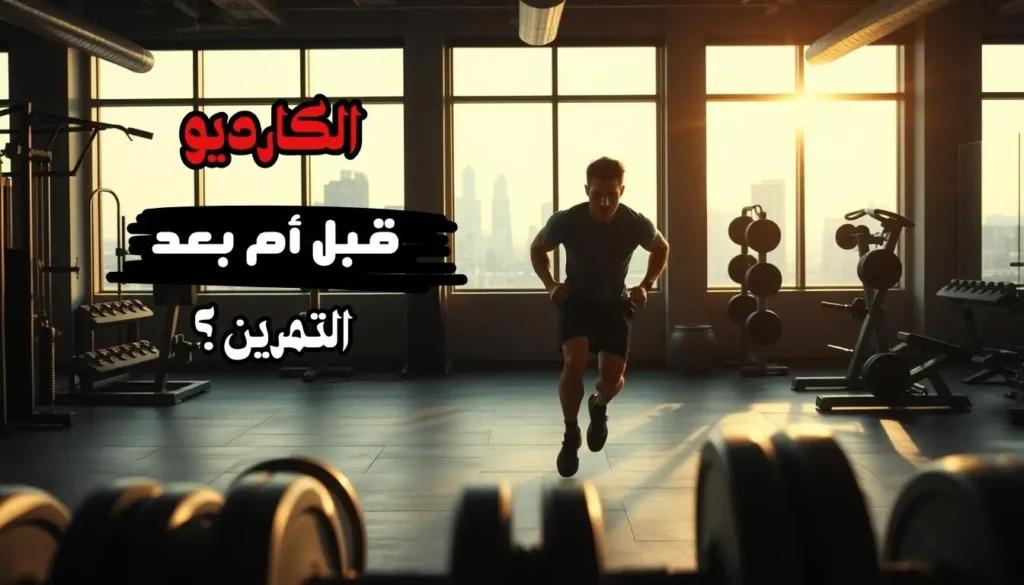 الكارديو قبل أو بعد التمرين
